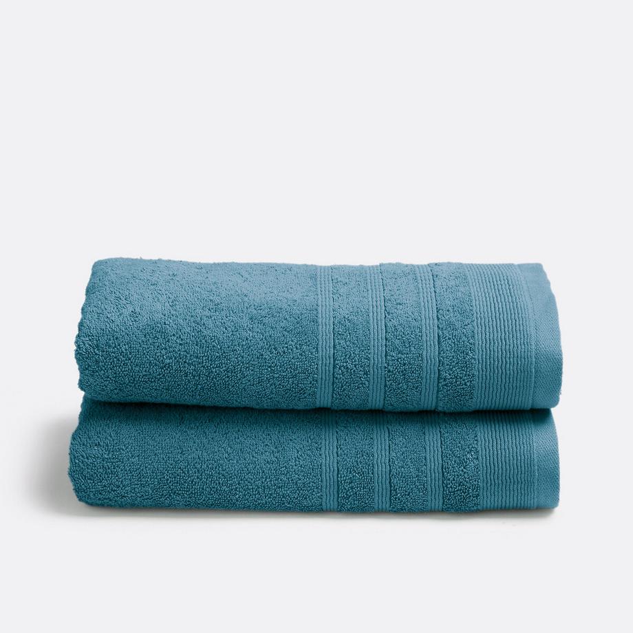 La Redoute Intérieurs Lot de 2 serviettes éponge 600 g/m2  