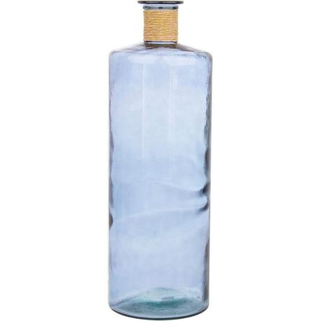 mutoni Vase rotin bleu cobalt 79  