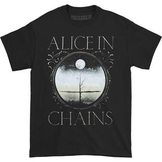 Alice In Chains Mond Baum Grafikdruck T-Shirt  