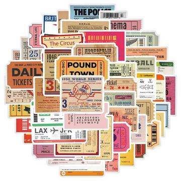 Packung Aufkleber - Tickets