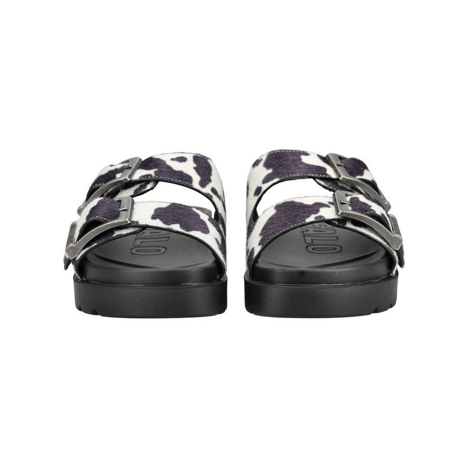 Buffalo Kuhdruck Doppelriemen Slipper  