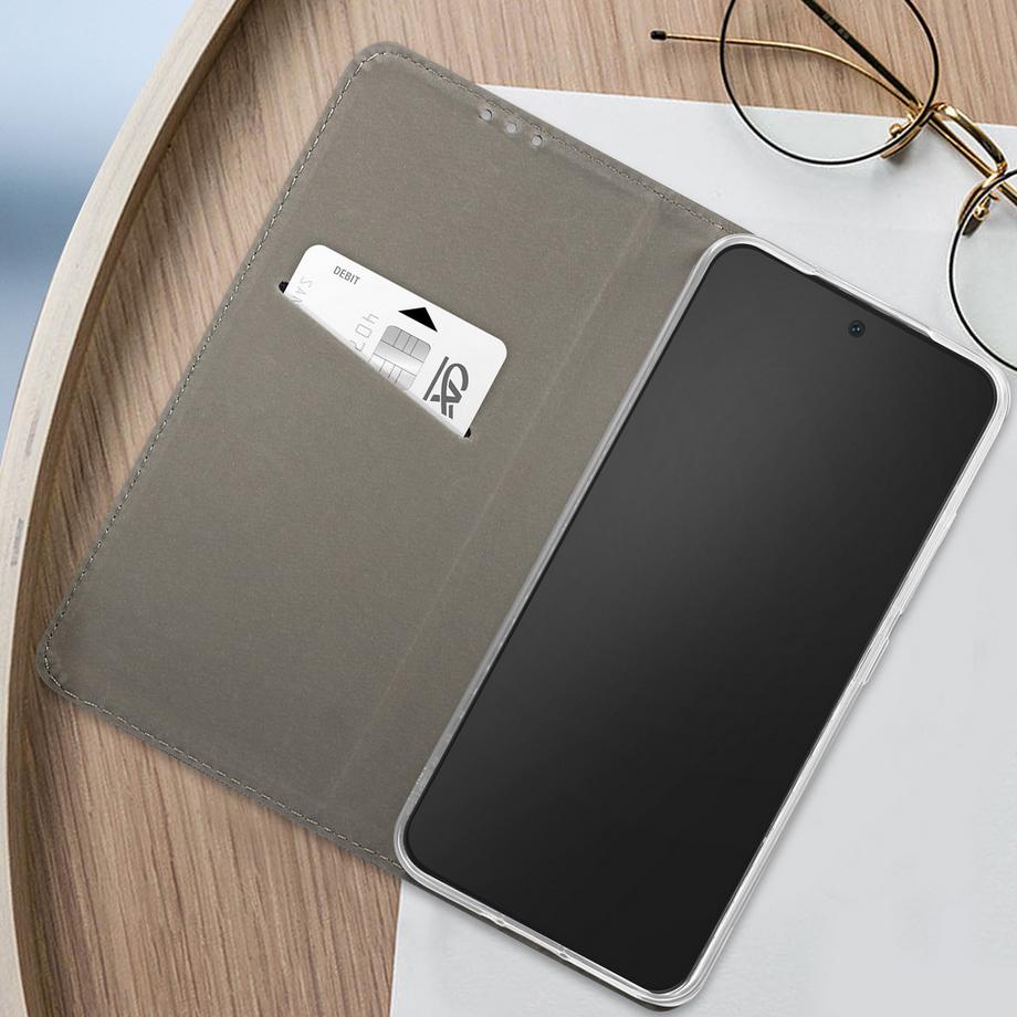 Avizar  Custodia nera Xiaomi 14 portacarte 