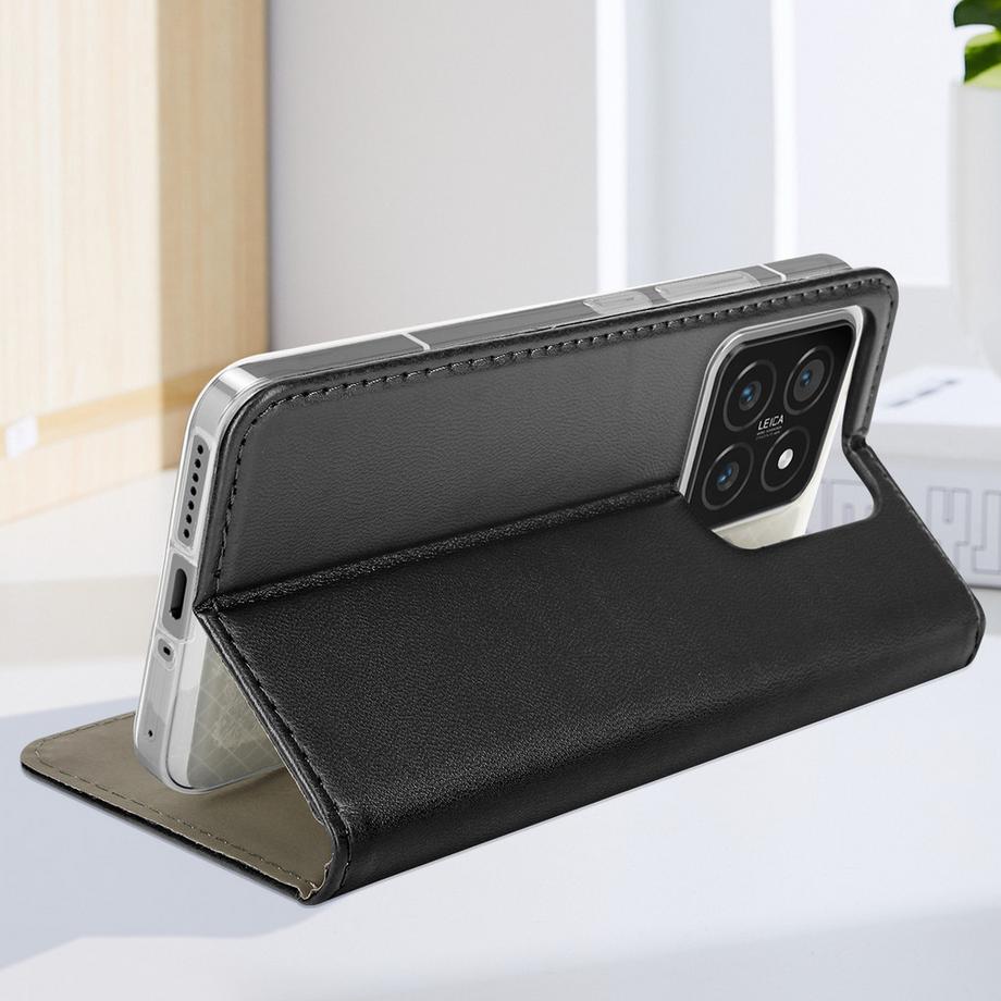 Avizar  Custodia nera Xiaomi 14 portacarte 