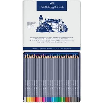 FABER-CASTELL Goldfaber Aquarellstift 114624 24er Metalletui
