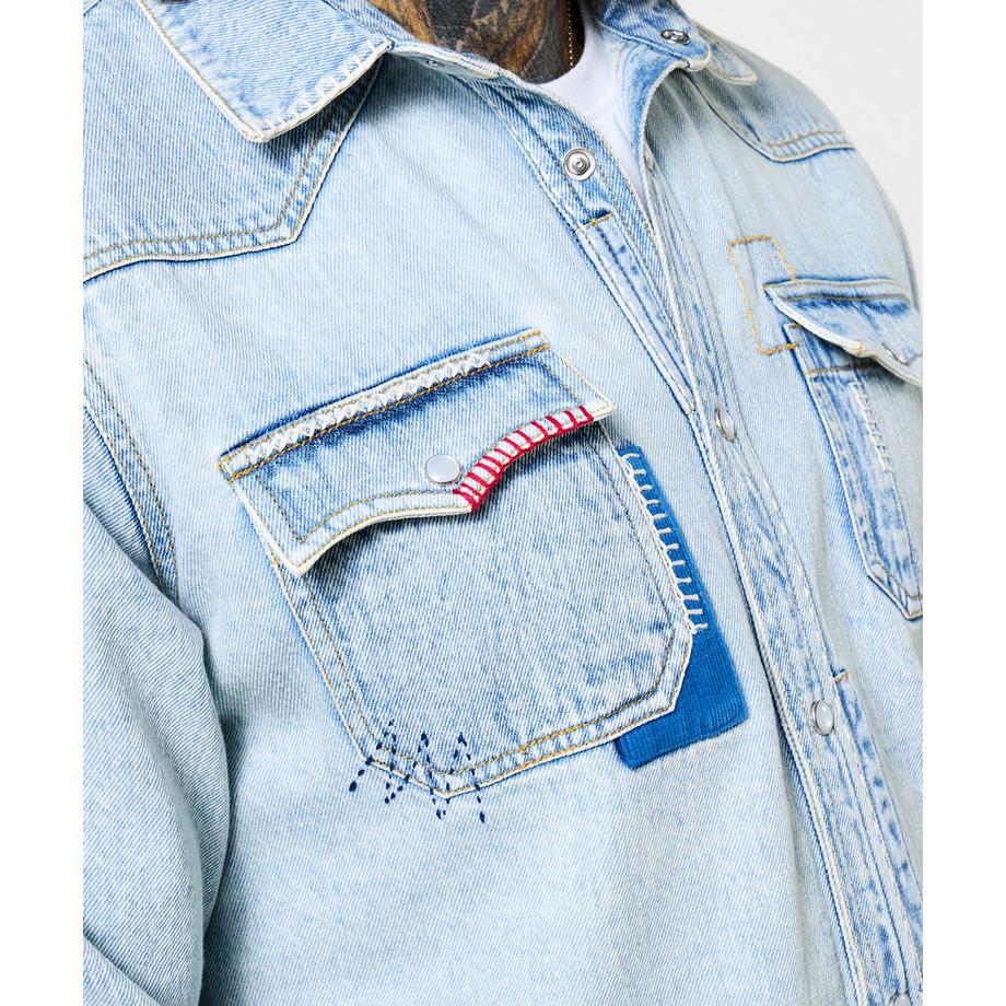Joe Browns Camicia in denim personalizzata stile western  