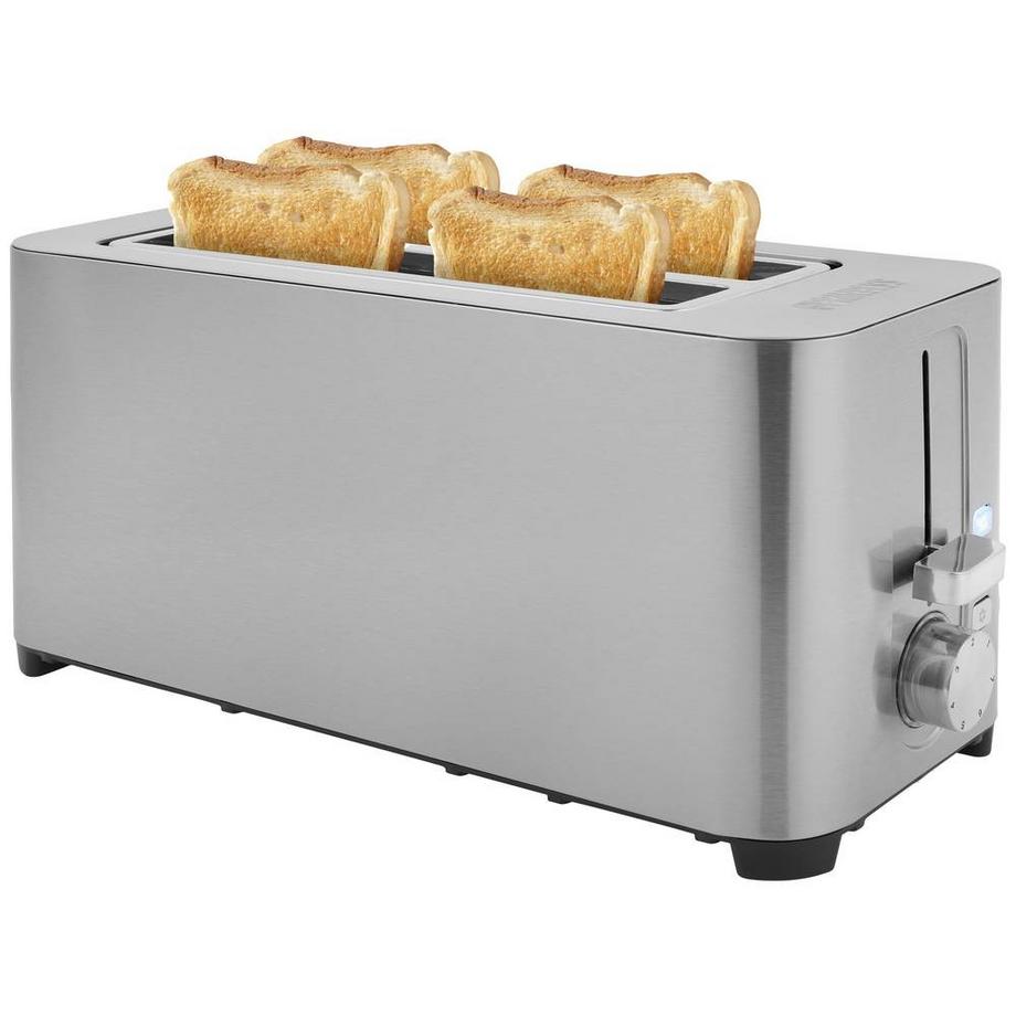 Princess 142402 Steel Toaster 2 Langer Schlitz - 7 einstellbare Stufen - 1400 W  