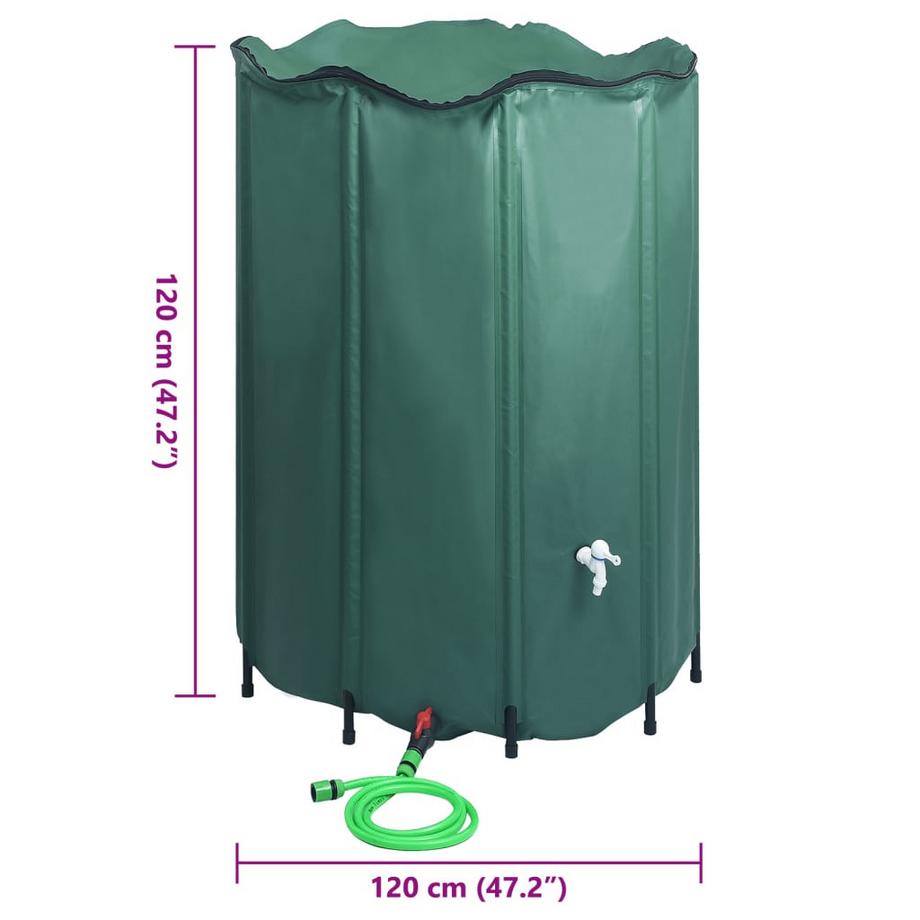 VidaXL serbatoio di acqua piovana PVC  
