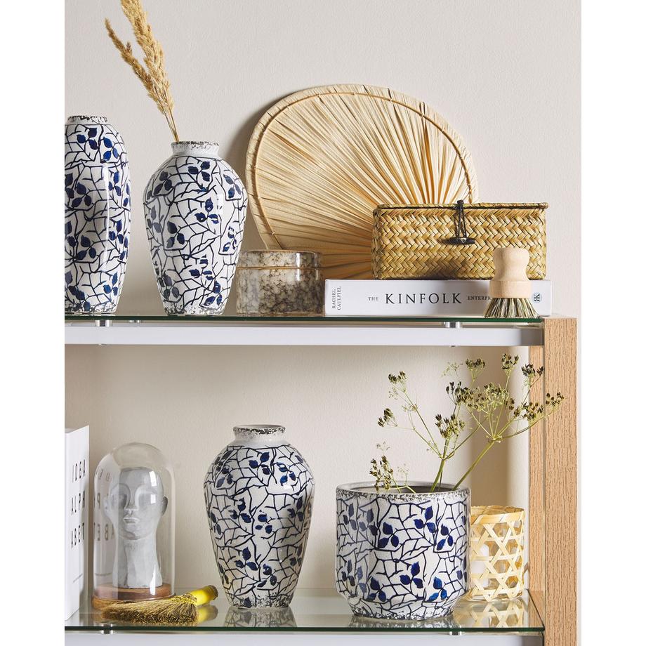 Beliani Vase à fleurs en Grès Rétro MYOS  