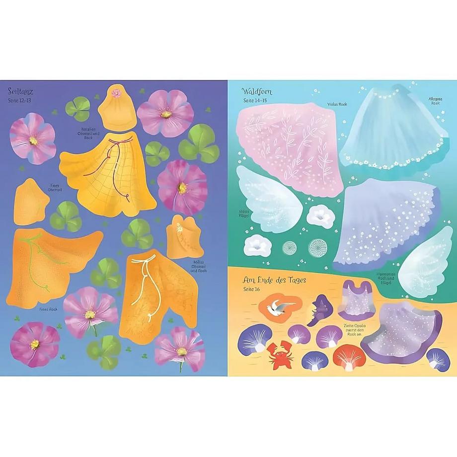 Usborne  Meine glitzernden Anziehpuppen-Stickerbücher mini 