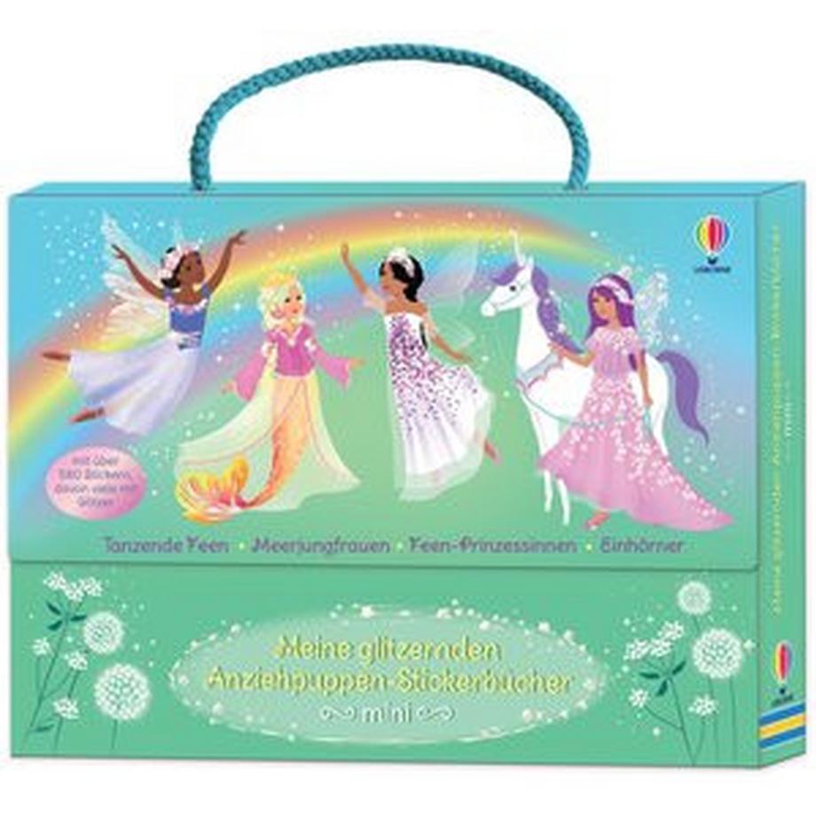 Usborne  Meine glitzernden Anziehpuppen-Stickerbücher mini 