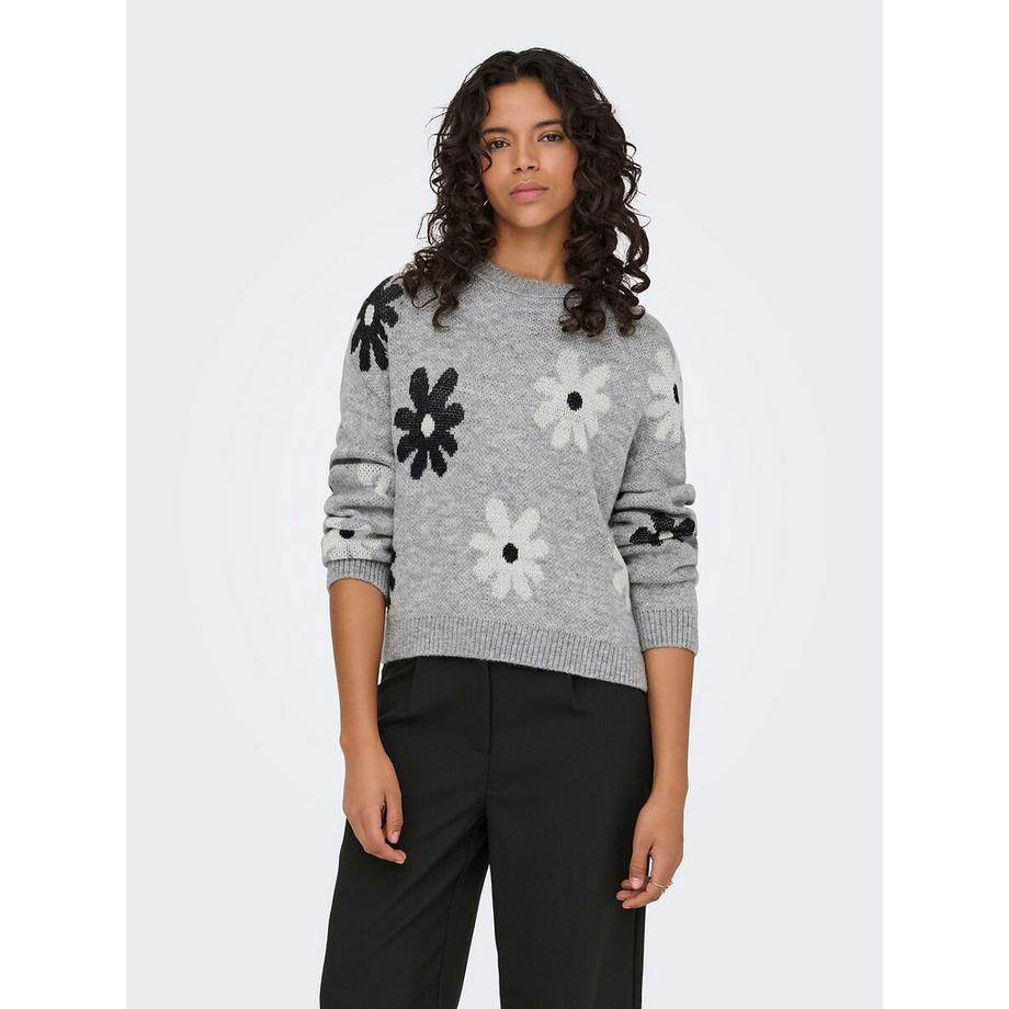 Pullover mit langen Ärmeln und Blumenprint