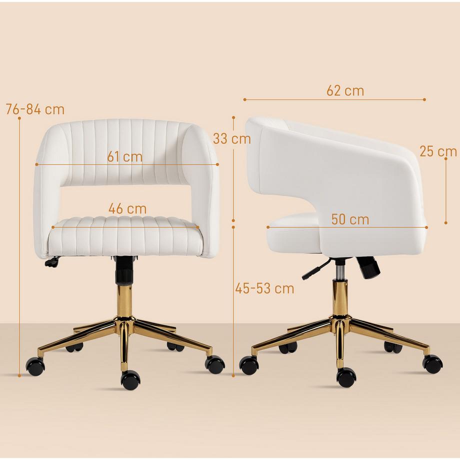 HOMCOM Chaise de bureau  