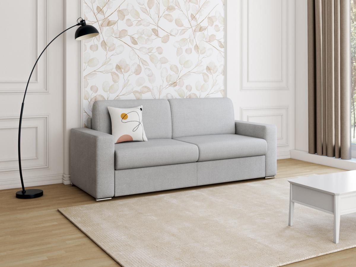 LINEA SOFA Schlafsofa mit Matratze 4Sitzer Stoff LiegeflächeMatratzenCALITO  