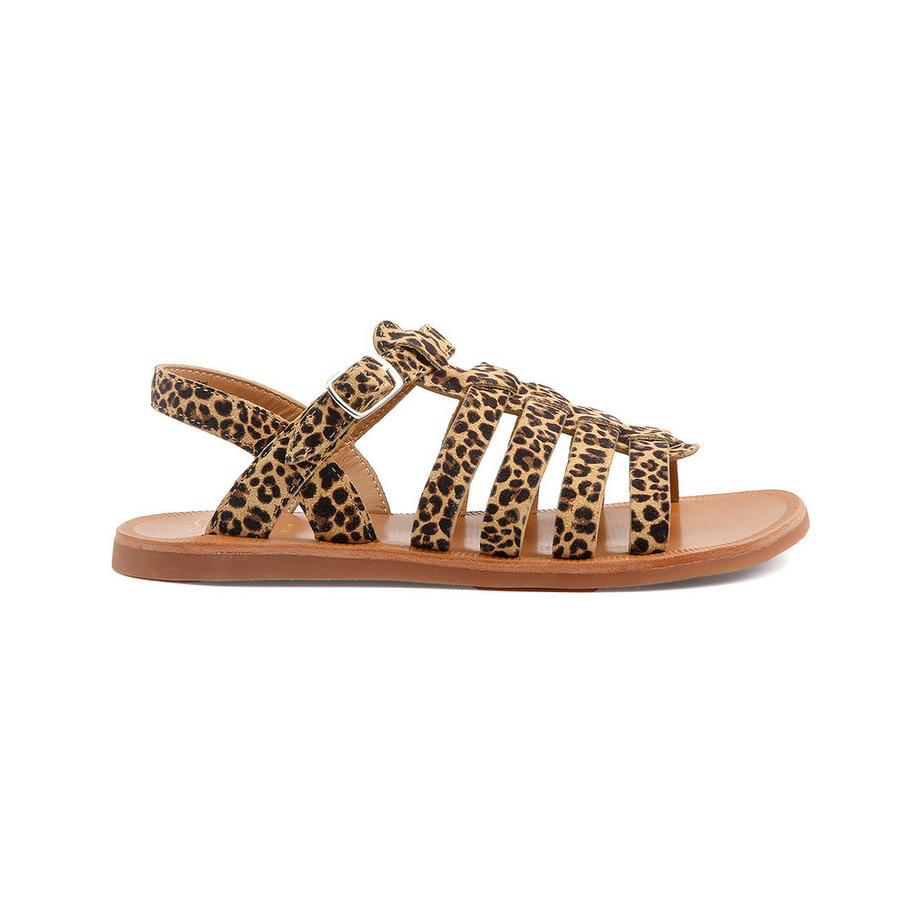 Pom D'api Plagette Strap Leopardenmuster Sandalen  