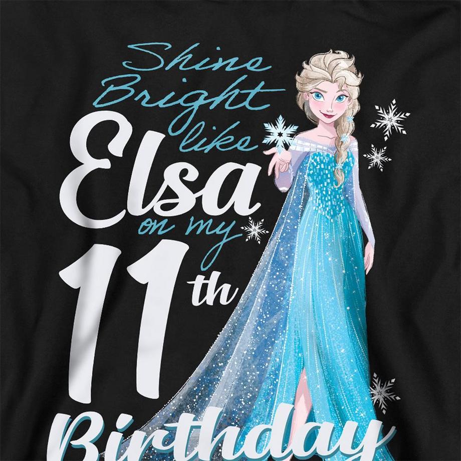 FROZEN  Sweat À Capuche 11ème Anniversaire Bright Like Elsa 