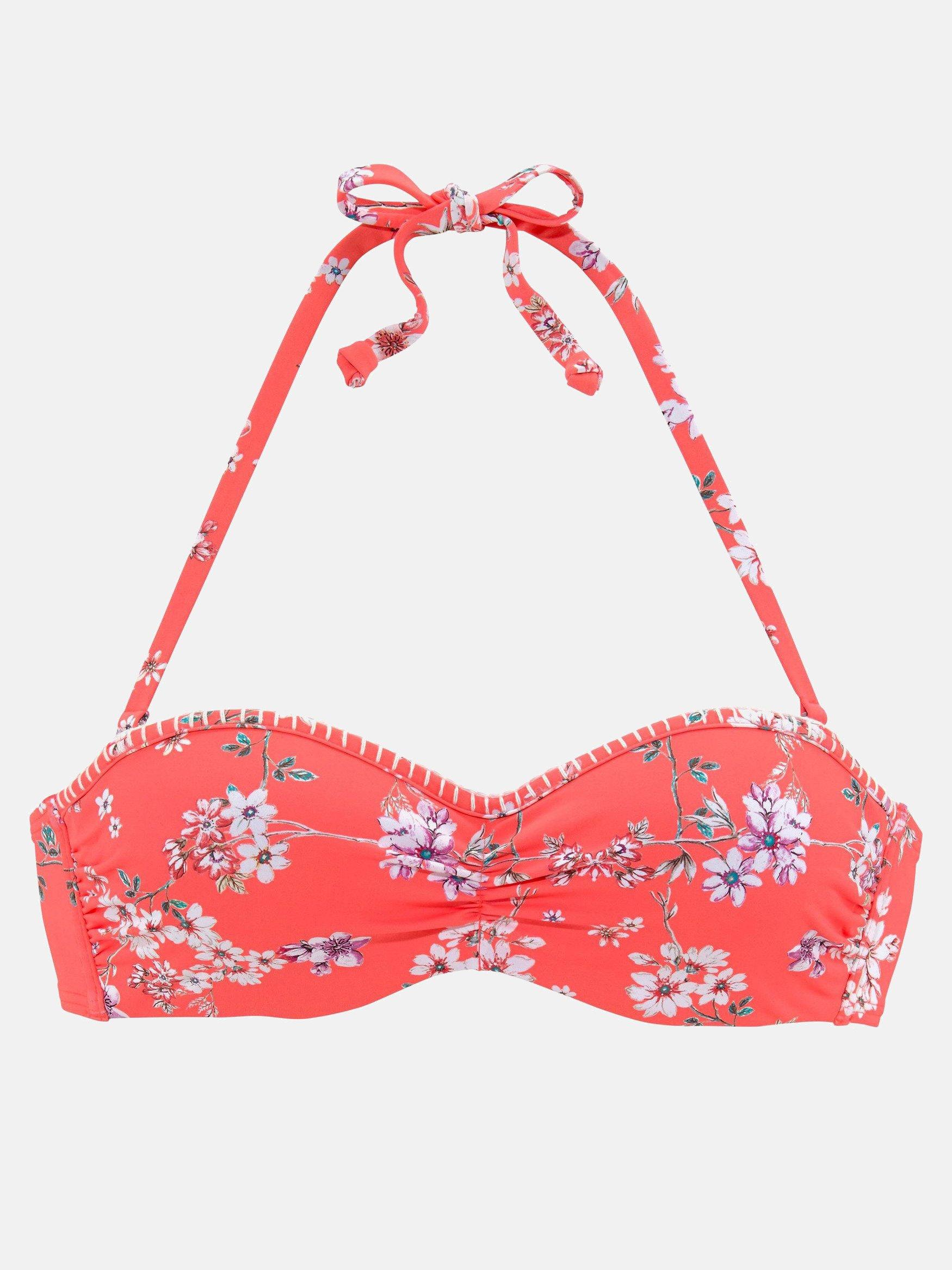 LASCANA  Haut maillot de bain bandeau armaturé Ditsy 