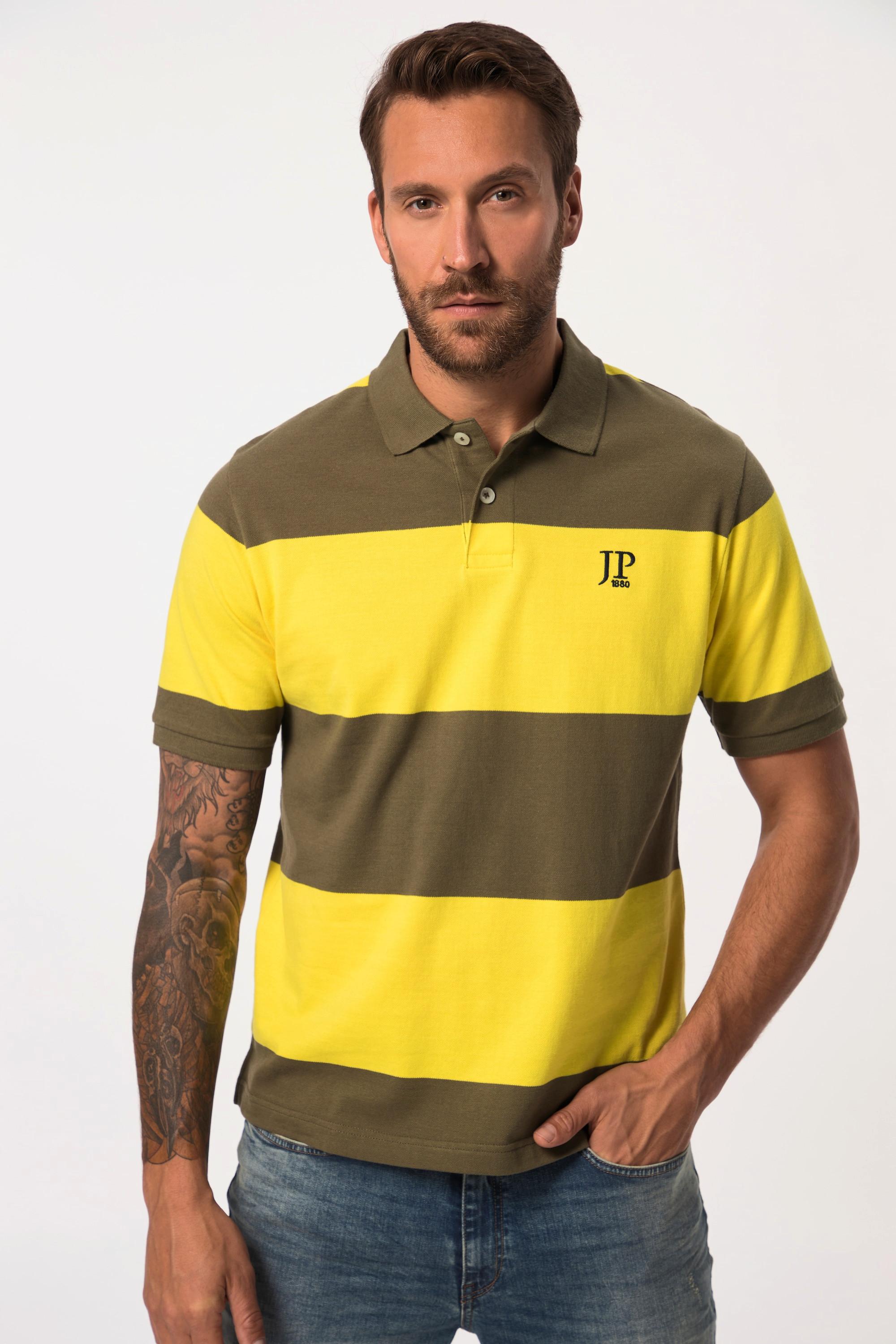 JP1880  Poloshirt, Halbarm, Piqué, Ringel 