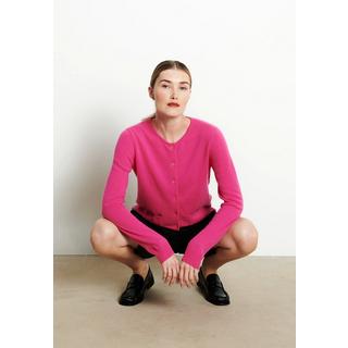 Studio Cashmere8 LILLY 4 Taillierte Strickjacke mit Rundhalsausschnitt  