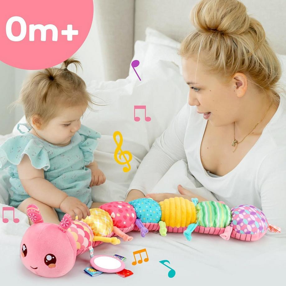 Activity-board  Jouet Musical Chenille, Jouet Sensoriel Bébé 