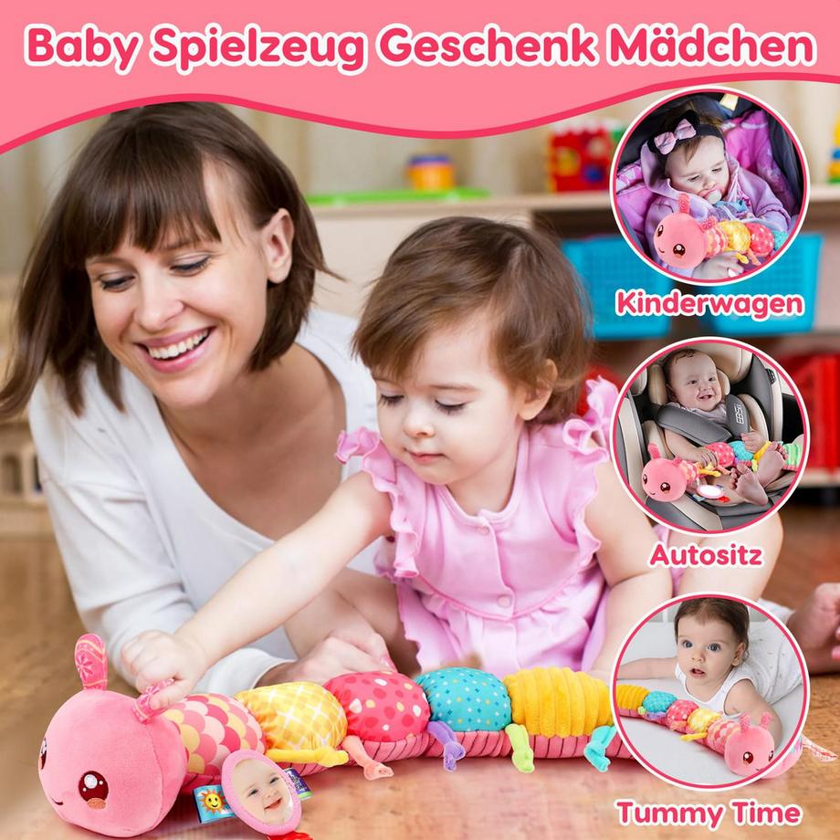 Activity-board  Jouet Musical Chenille, Jouet Sensoriel Bébé 