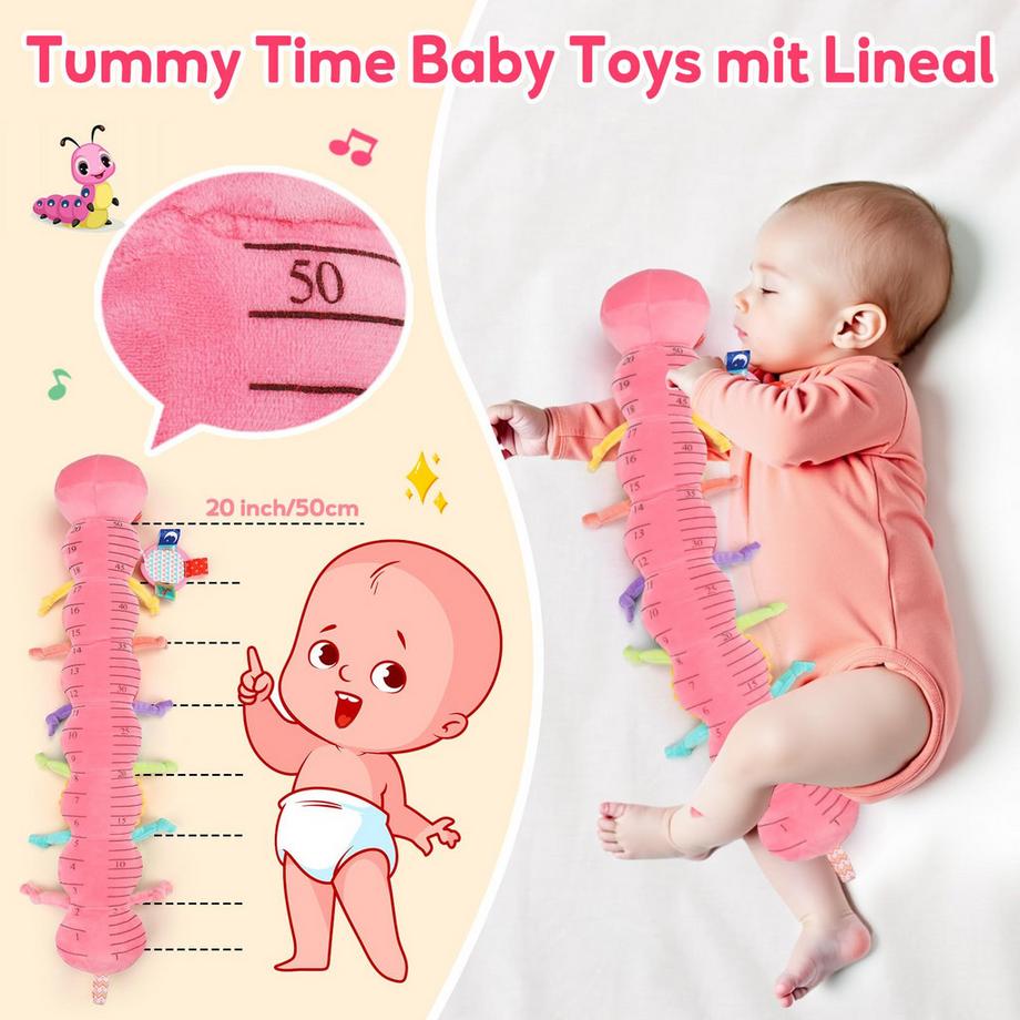 Activity-board  Jouet Musical Chenille, Jouet Sensoriel Bébé 