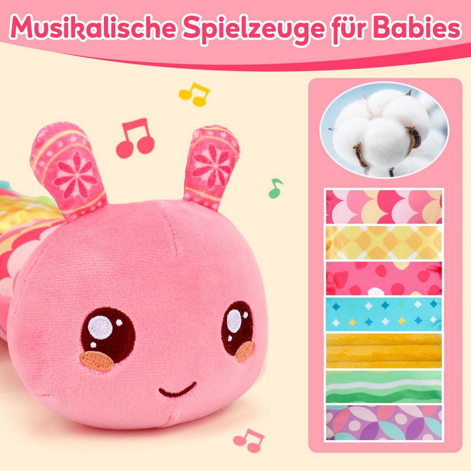 Activity-board  Jouet Musical Chenille, Jouet Sensoriel Bébé 