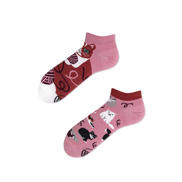 Playful Cat Sneakersocks - Many Mornings