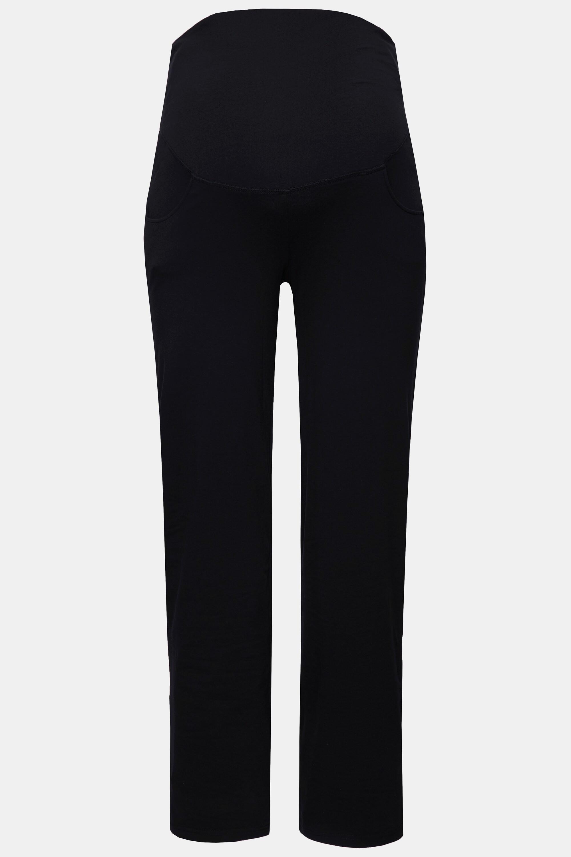 Ulla Popken  Pantalon en jersey Bellieva à coupe droite. Coton bio, GOTS 