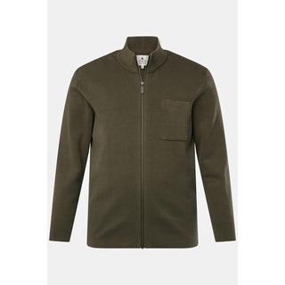 JP1880 Strukturstrick Vintage Look Cardigan Stehkragen  