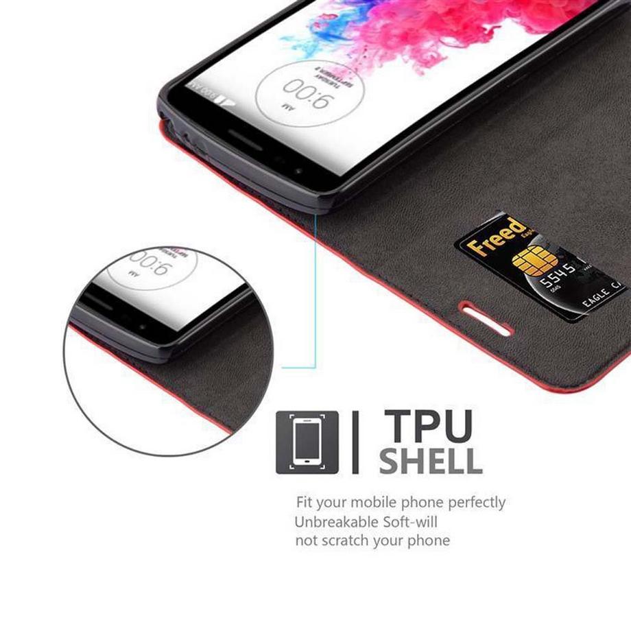 Cadorabo  Housse compatible avec LG G3 STYLUS - Coque de protection avec fermeture magnétique, fonction de support et compartiment pour carte 