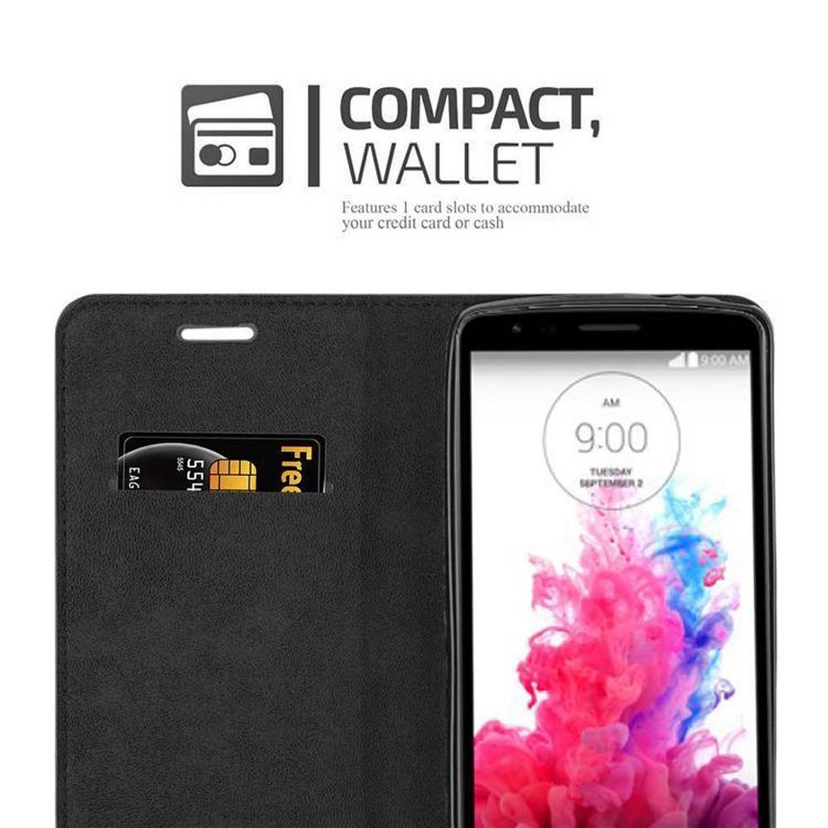 Cadorabo  Housse compatible avec LG G3 STYLUS - Coque de protection avec fermeture magnétique, fonction de support et compartiment pour carte 