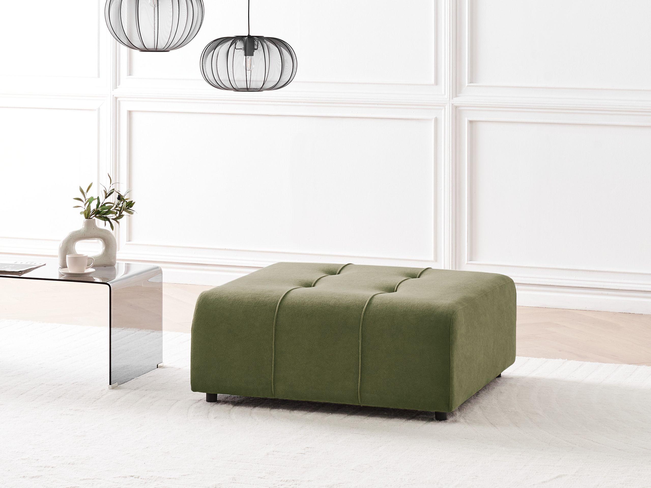 Beliani Ottoman en Tissu Moderne INNVIK  