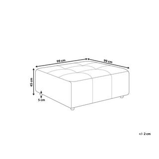 Beliani Ottoman en Tissu Moderne INNVIK  