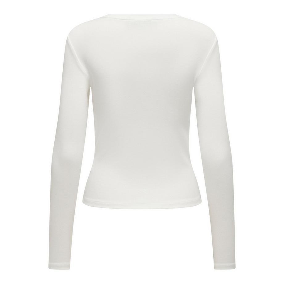 ONLY Riley O-Neck Slim Fit Longsleeve Top  