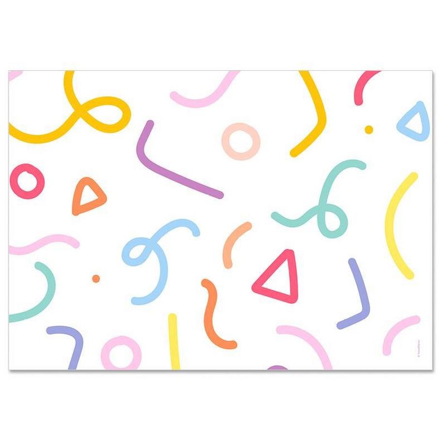 trendform Sets de table en papier CONFETTI 4 x 12 feuilles  