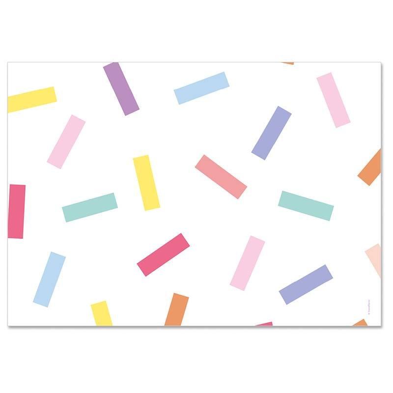 trendform Sets de table en papier CONFETTI 4 x 12 feuilles  