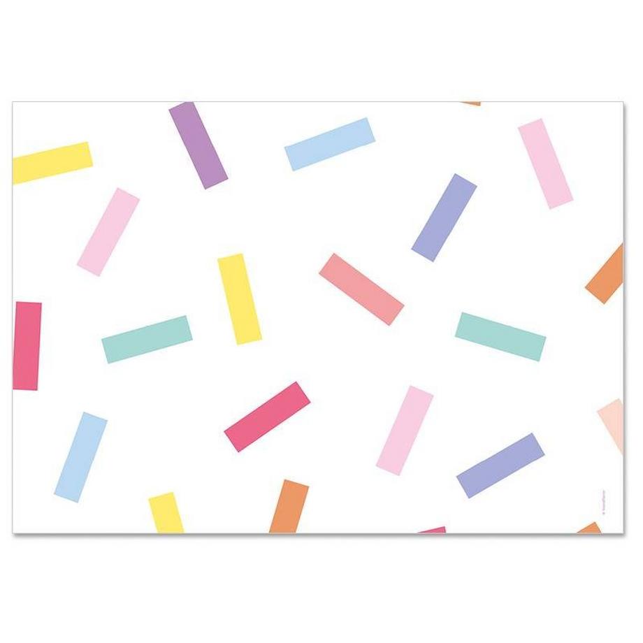 trendform Sets de table en papier CONFETTI 4 x 12 feuilles  