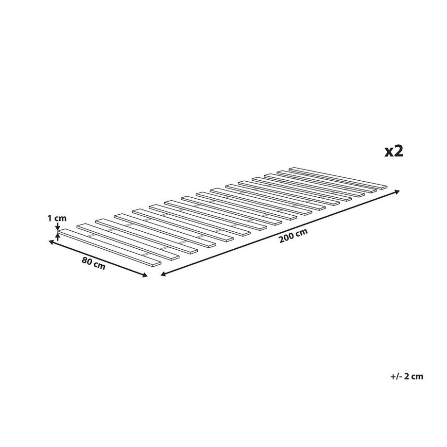 Beliani Lattenrost aus LVL (Furnierschichtholz)  BLANZAC  