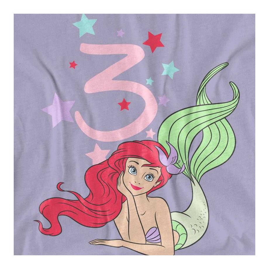 The Little Mermaid T-Shirt 3ème Anniversaire Motif Ariel  