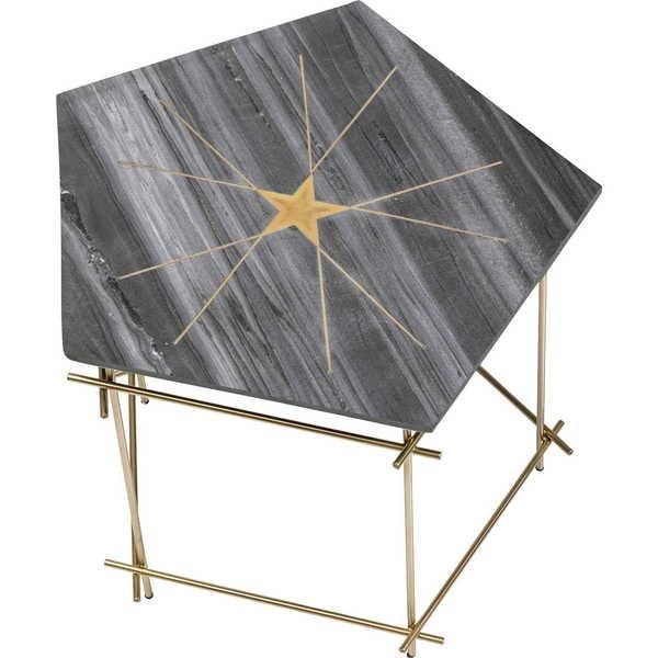 KARE Design Table d'appoint Mystic Pentagon Large  