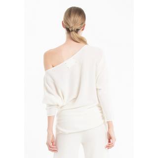 Studio Cashmere8  NAMI 24 Schulterfreier Pullover - 100% Kaschmir 