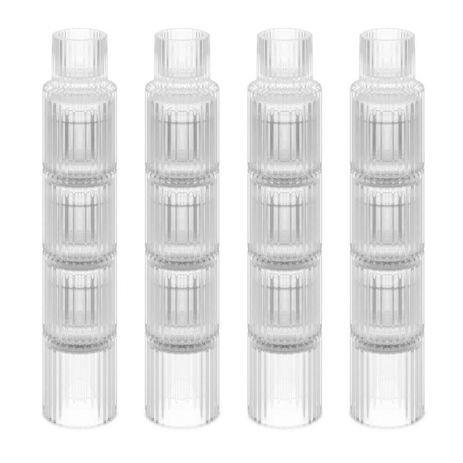 Northio  Bougeoir en verre, lot de 20 