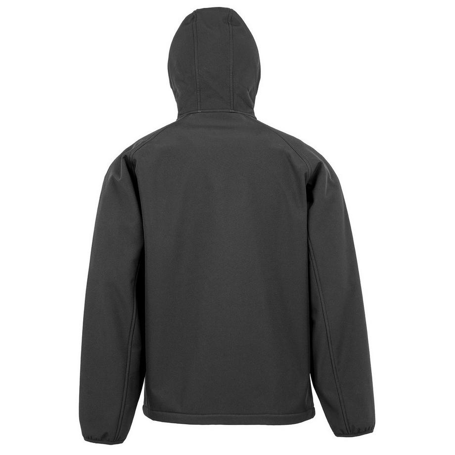 Result  veste imperméable recyclée 3 couches à capuche softshell 