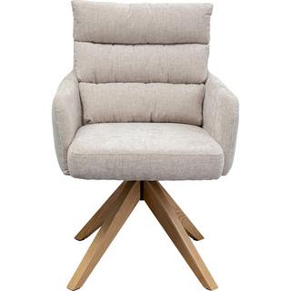 KARE Design Chaise pivotante Bosse naturel  