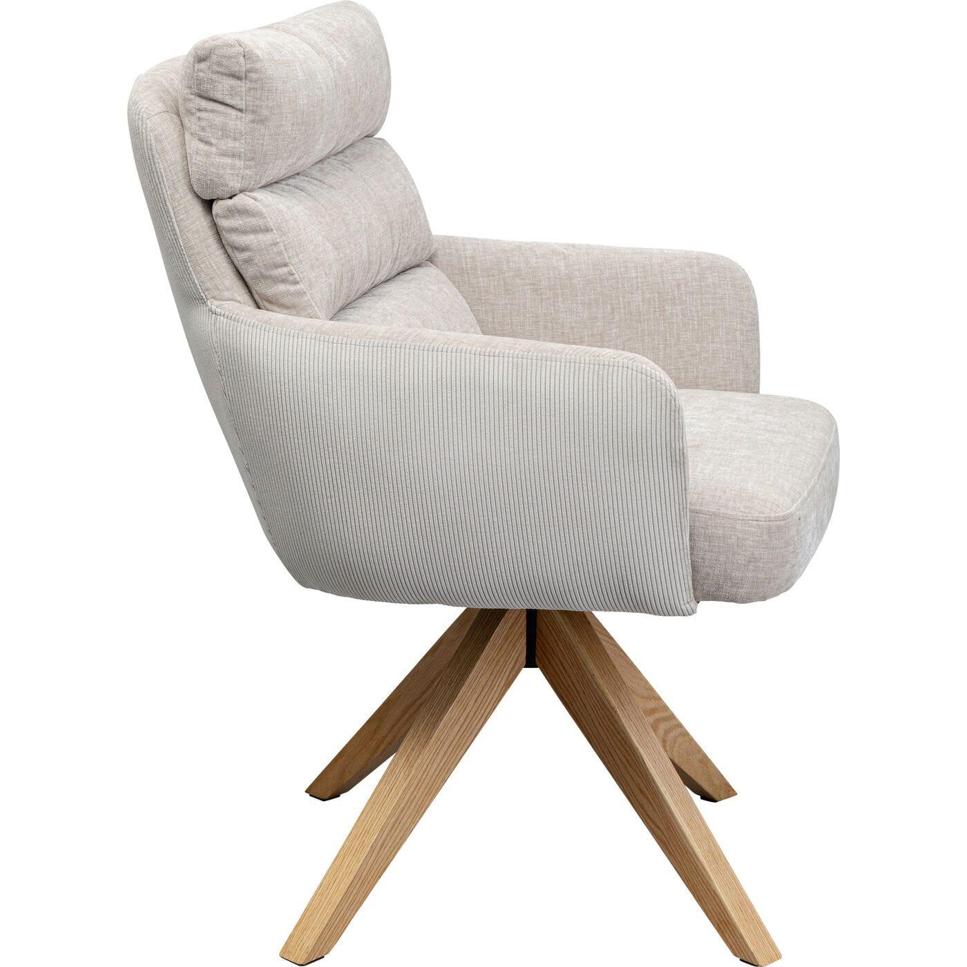 KARE Design Chaise pivotante Bosse nature  