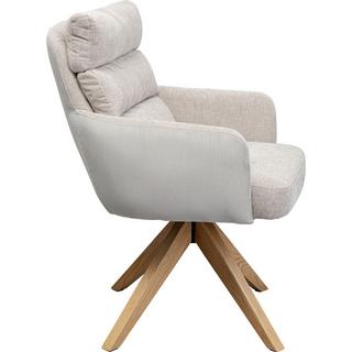 KARE Design Chaise pivotante Bosse nature  