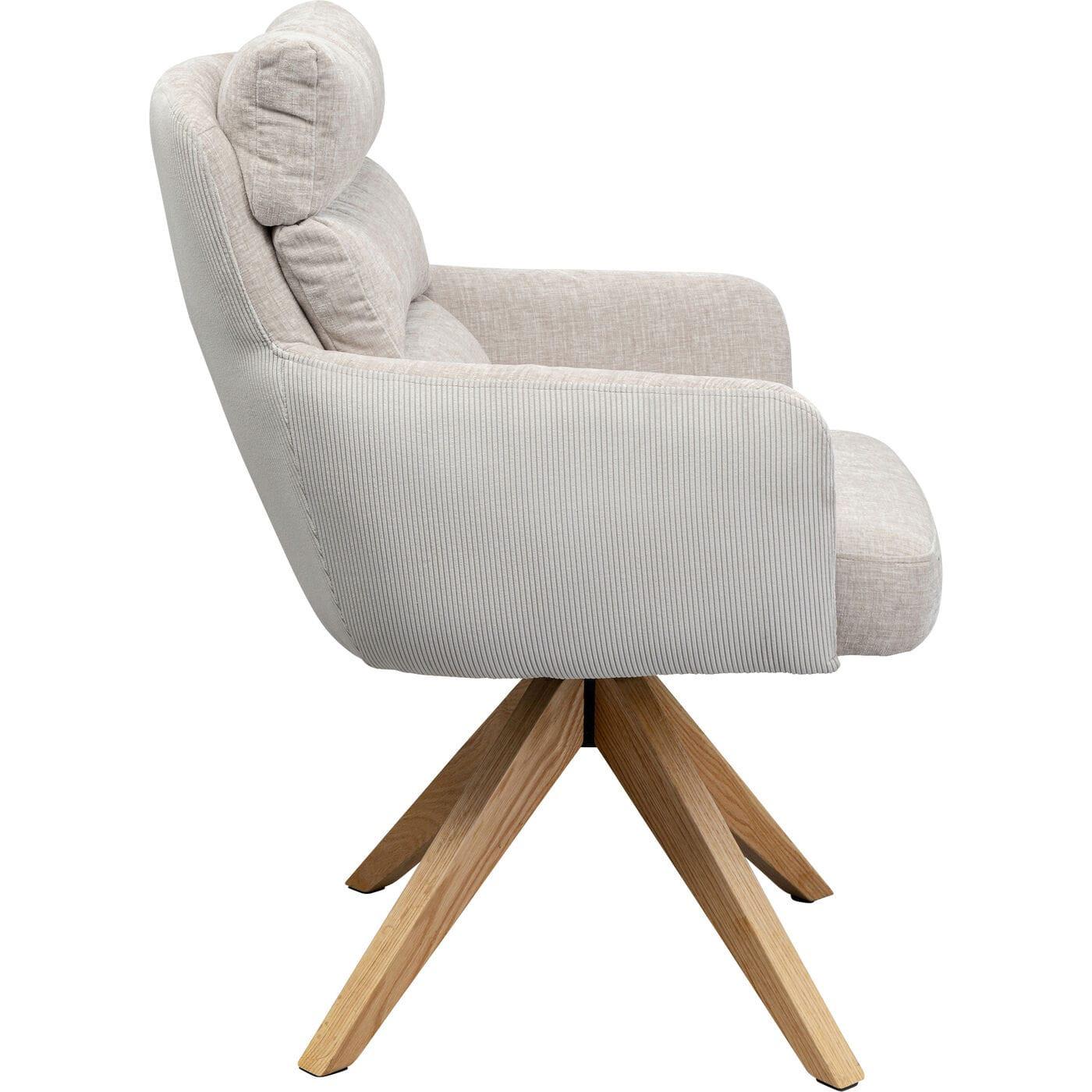 KARE Design Chaise pivotante Bosse nature  