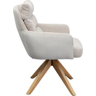 KARE Design Chaise pivotante Bosse nature  