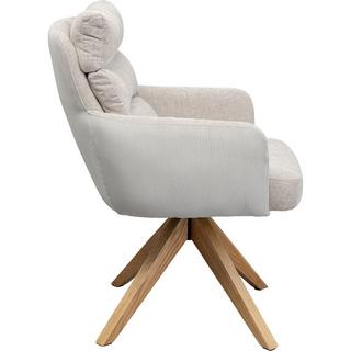 KARE Design Chaise pivotante Bosse naturel  