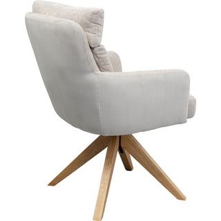 KARE Design Chaise pivotante Bosse naturel  